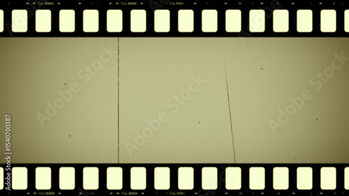 Moving filmstrip motion graphics with white background, Old Filmstrip, Old movie films strip frame animation. Dynamic lines 35 mm movie filmstrips background, camera roll animation negative film.