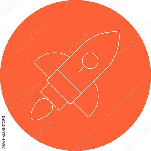 Rocket icon single icon vector illustration