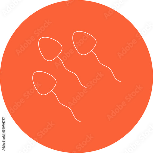 Sperm icon single icon vector illustration