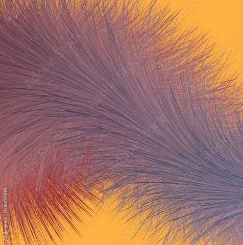 Feather pattern with colorful light texture and abstract nature design