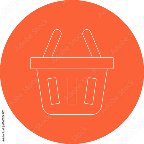 Basket icon 3 single icon vector illustration