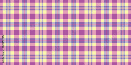 Pastel pink and yellow plaid pattern.  Perfect for textile design, website backgrounds, or crafting projects. This cheerful, repeating texture evokes feelings of warmth and springtime.