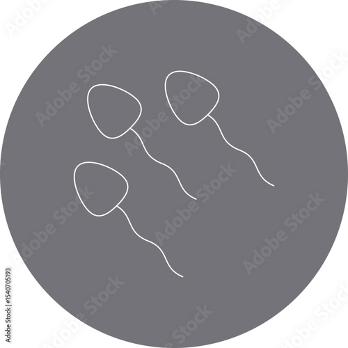 Sperm icon single icon vector illustration