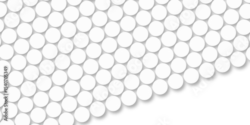 White tiles wall. round marble textures, ball tiles. Top view pavement circle block white texture with seamless patterns floor background. Air Bubble wrap texture background. Textured Background.
