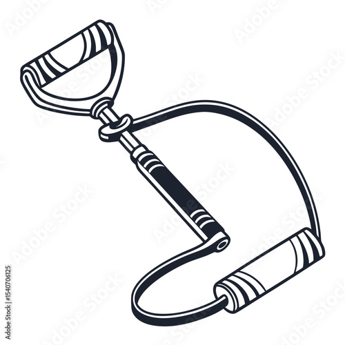 Hand expander for fitness isolated on white background