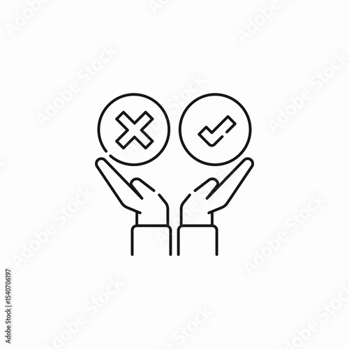 choice decision option icon sign vector
