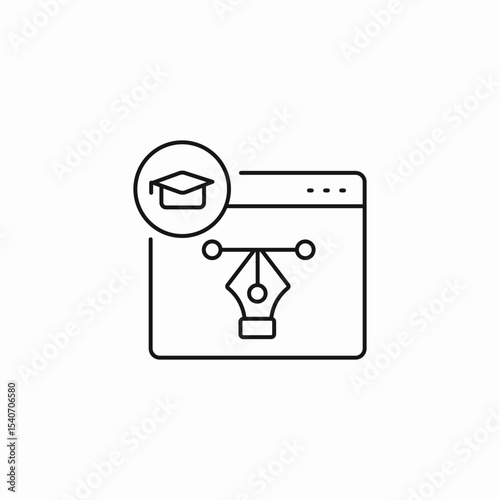 creative design education icon sign vector
