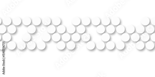 White tiles wall. round marble textures, ball tiles. Top view pavement circle block white texture with seamless patterns floor background. Air Bubble wrap texture background. Textured Background.