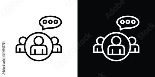 Massage icon design. simple stroke line vector icon set
