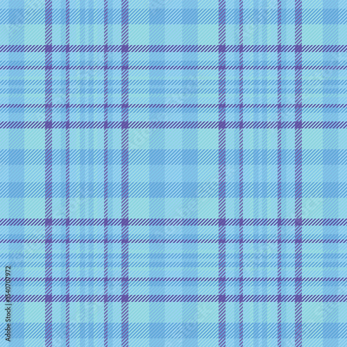 Serene pastel blue and purple plaid pattern.  Perfect for textile design, backgrounds, or website templates.  Evokes feelings of calmness and tranquility.