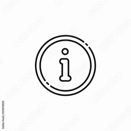information symbol circle icon sign vector