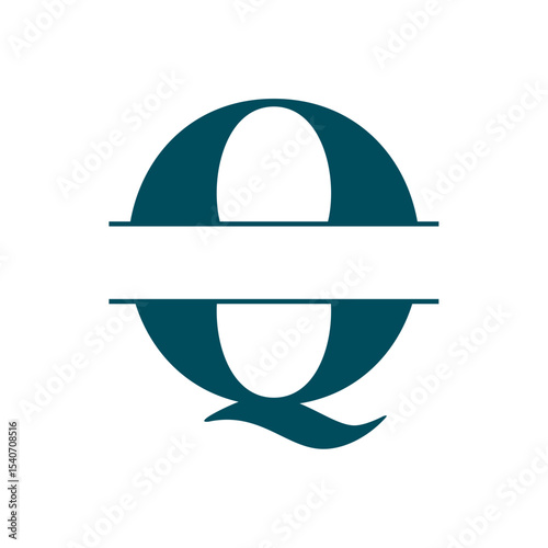  Letter Q minimal logo icon design template