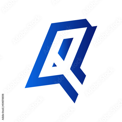  Letter Q minimal logo icon design template