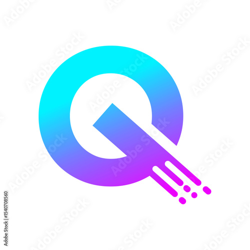  Letter Q minimal logo icon design template