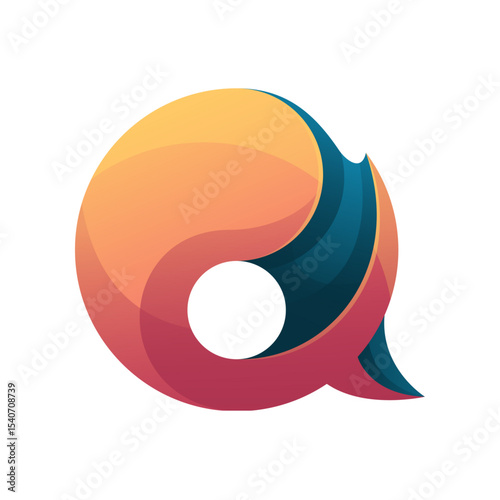  Letter Q minimal logo icon design template