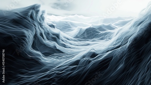Abstract mountainscape