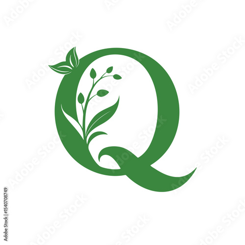  Letter Q minimal logo icon design template