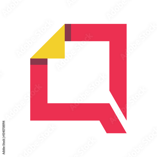  Letter Q minimal logo icon design template