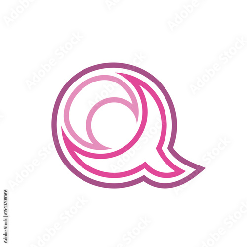  Letter Q minimal logo icon design template