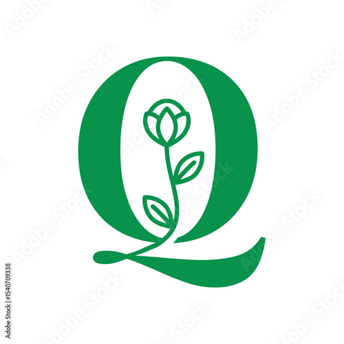  Letter Q minimal logo icon design template
