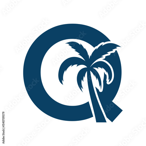  Letter Q minimal logo icon design template