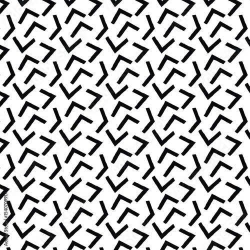Retro memphis geometric line shapes seamless pattern .Hipster fashion. Black and white. Zigzag lines. Memphis style for printing, website, fabric design, poster.