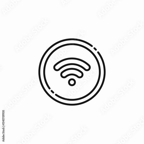 wireless network signal icon sign vector