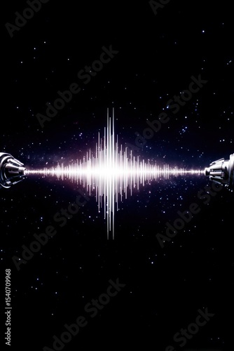 Cosmic sound waves between two metallic structures
