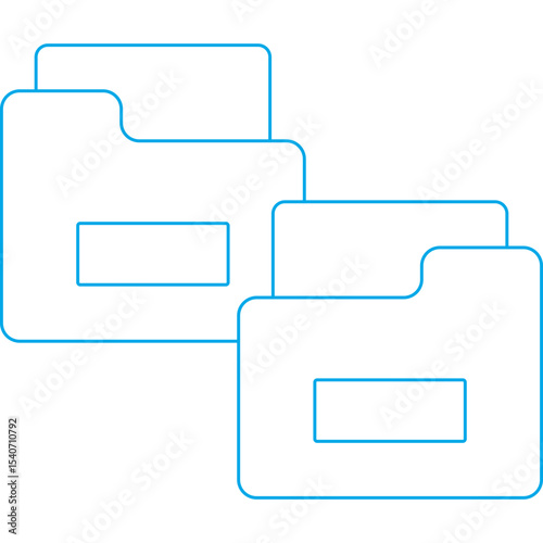 Folder icon 3 single icon vector illustration