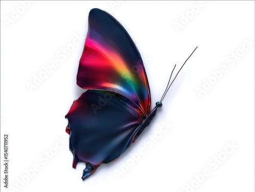 Vibrant 3D butterfly