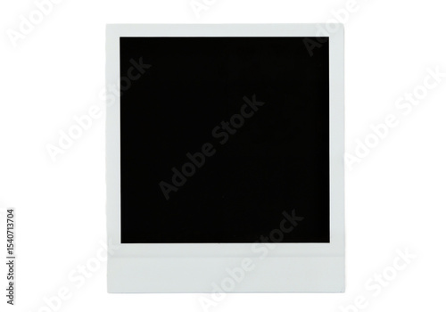 Polaroid PNG frame mockup set – vintage photo templates with shadows, scrapbook-style illustrations, isolated vector elements on transparent background.