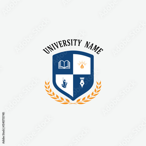 3169 educational logo school college university learning institute book academy organization