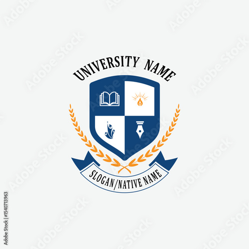 3172 educational logo school college university learning institute book academy organization