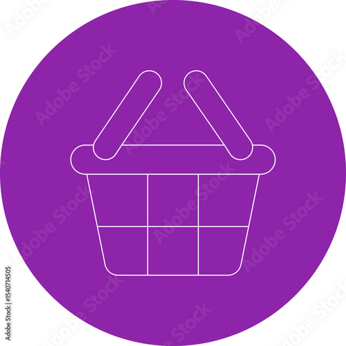 Basket icon 3 single icon vector illustration