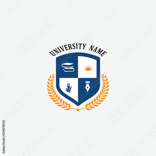 3180 educational logo school college university learning institute book academy organization