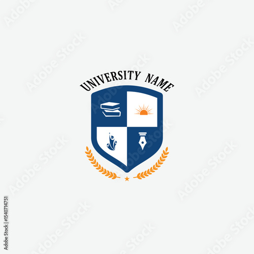3182 educational logo school college university learning institute book academy organization