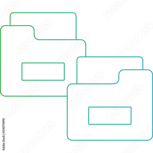 Folder icon 3 single icon vector illustration