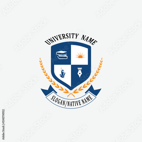 3184 educational logo school college university learning institute book academy organization