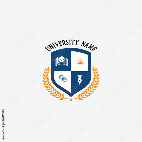 3186 educational logo school college university learning institute book academy organization