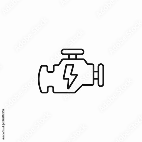 electric engine symbol icon sign vector