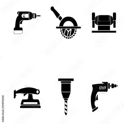 electric idcon editable vector set of 6 (06)