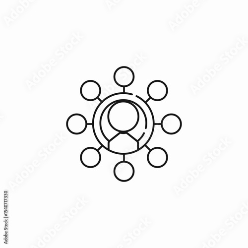 omnichannel customer reach icon sign vector