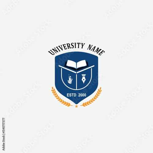 3194 educational logo school college university learning institute book academy organization