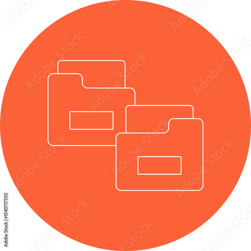 Folder icon 3 single icon vector illustration