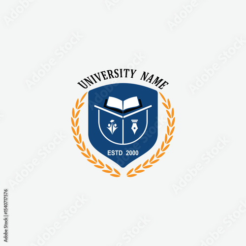 3197 educational logo school college university learning institute book academy organization