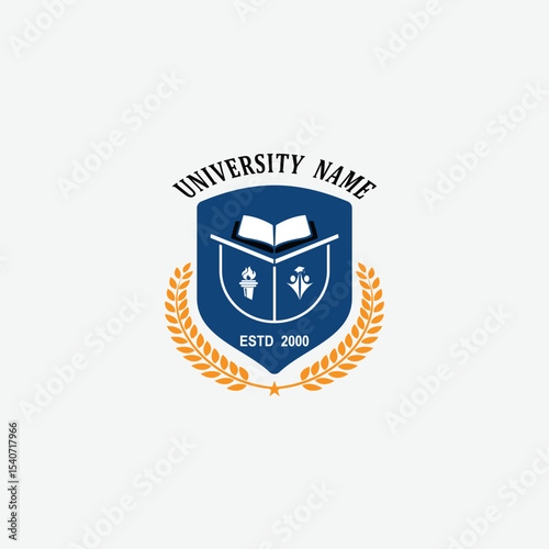 3204 educational logo school college university learning institute book academy organization
