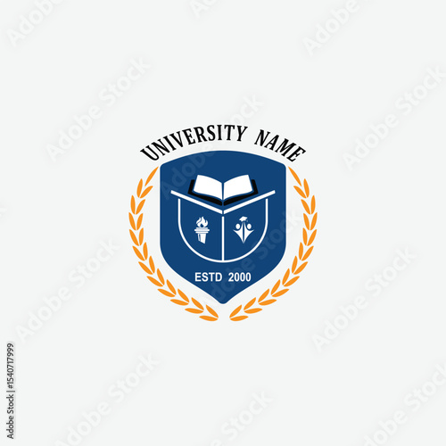3203 educational logo school college university learning institute book academy organization