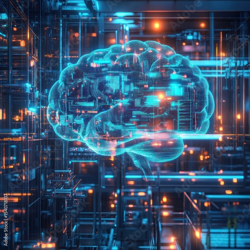Digital Brain in a Technological Network