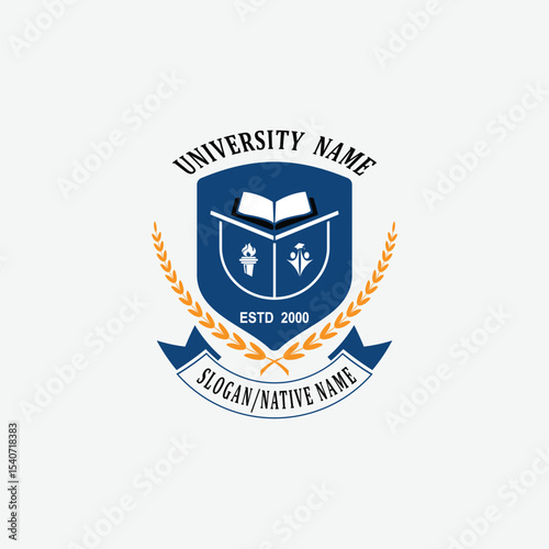 3208 educational logo school college university learning institute book academy organization