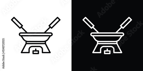 Fondue pot icon